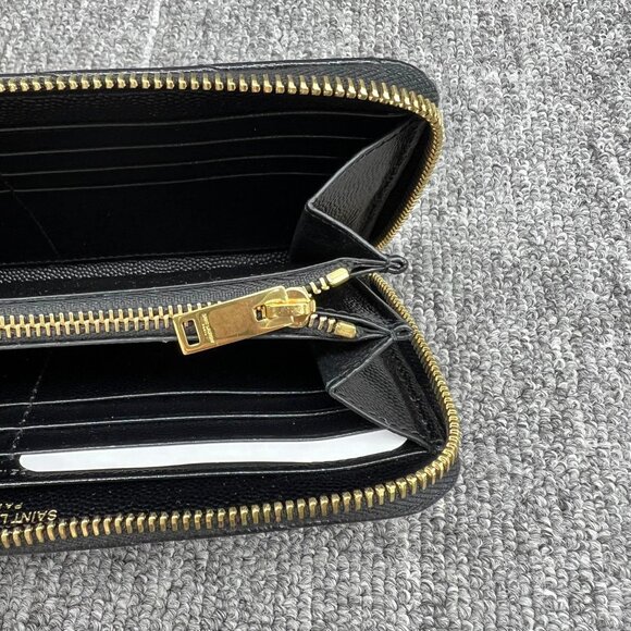 100% AUTHENTIC SAINT LAURENT PARIS ZIPPY WALLET - Picture 11 of 15